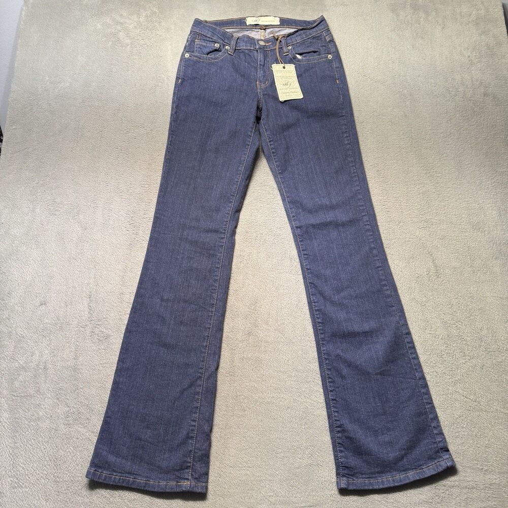 M2F Womens 26 Bootcut Jeans Blue Medium Wash Low Rise Classic Y2K Stretch NWT